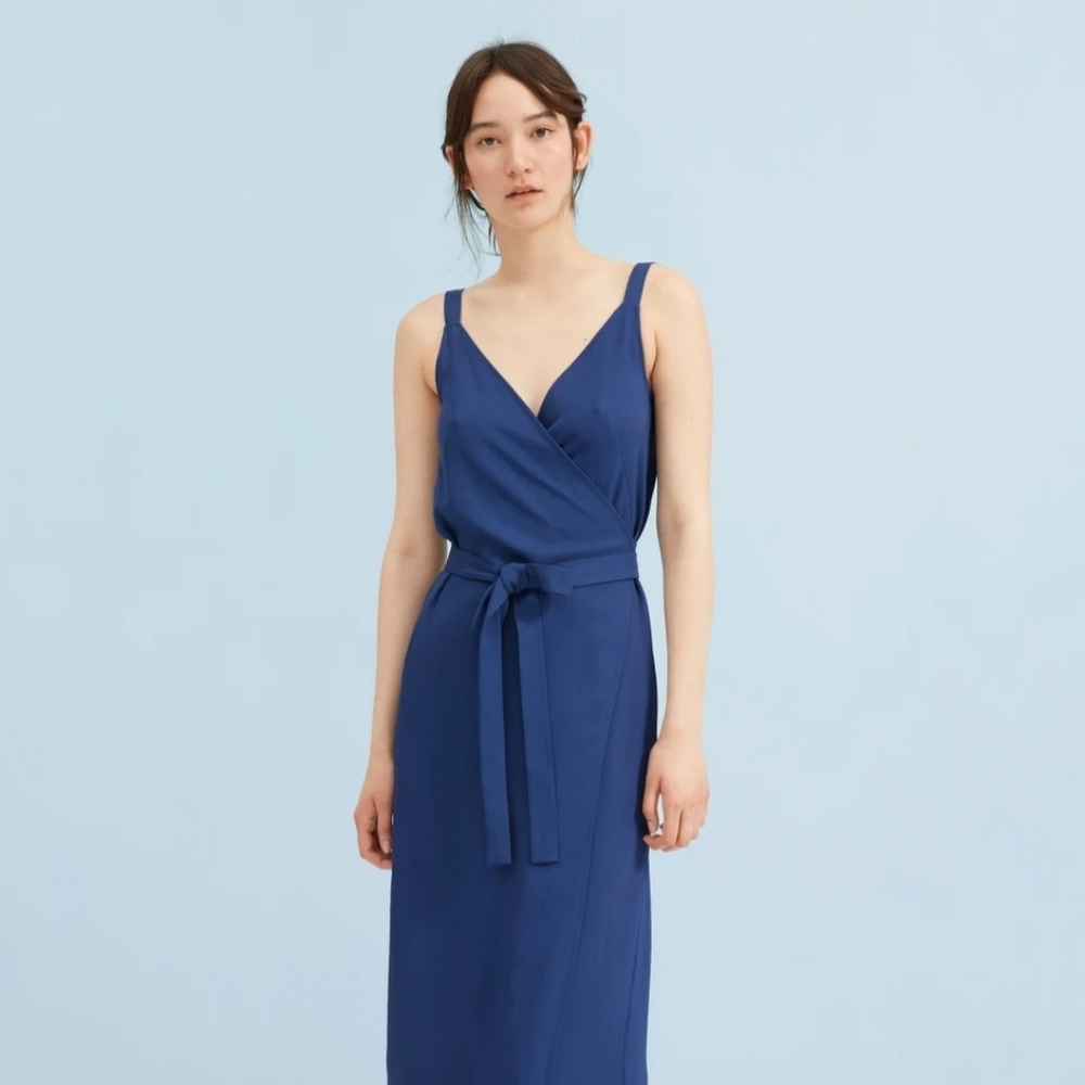 Everlane Japanese Goweave Tank Midi Dress